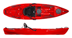 Red colour Wilderness Systems Kayaks Tarpon E 100 Fishing Sit On Top