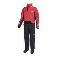 strata dry suit from yak in red