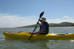 Open cockpit touring kayaks