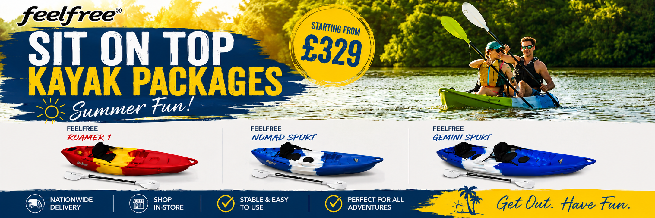 Feelfree Sit On Top Kayak Packages