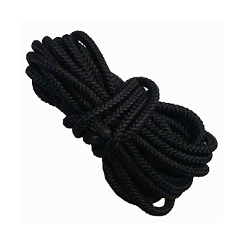 5mm braided deck line cord in black