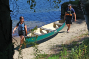 The Pelican 15'5 is lightweight and easy to carry with 2 people 