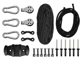 Universal Kayak Anchor Trolley Kit With Dual Fitment Options and Instructions