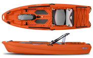 jonny boat bass 100 shown in orange colour