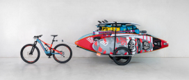 Reacha Sport Beach Bike Trolley ideal for SUPs and Surfboards