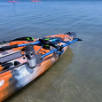 Bixpy Hexx Adaptor installed to a kayak