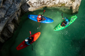 The Dagger Aon is a progressive white water kayak with modern design features