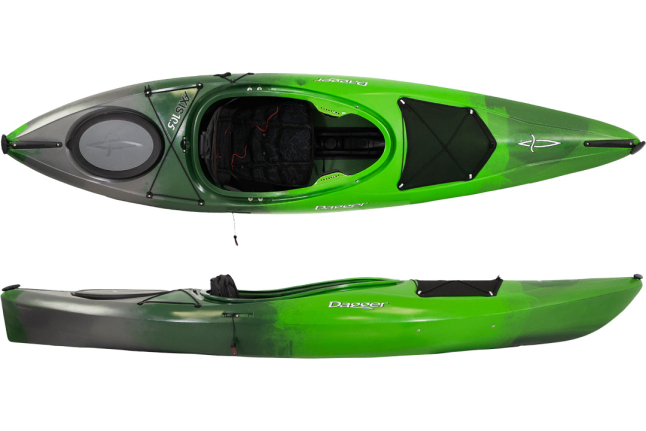The Dagger Axis 10.5 touring kayak in Green Smoke