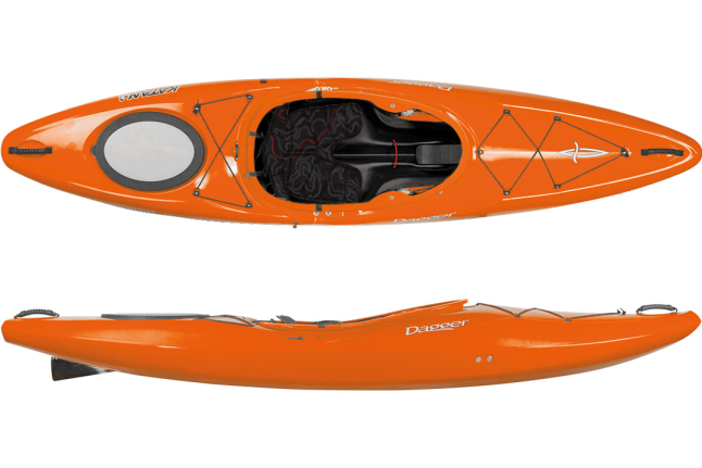 dagger katana kayak in orange