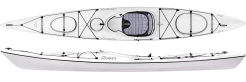 The Delta 14 with Skeg in the Artic White colour