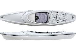 Large Opening, Stable hull on the white Delta Kayaks 10AR