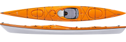 The Delta Kayaks 15.5GT in the Sunset Orange colour