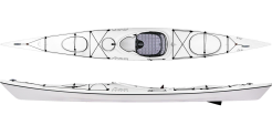 The Delta Kayaks 15s in the Arctic White colour