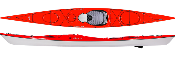 Delta Kayaks 16 in Red lightweight playful tourers