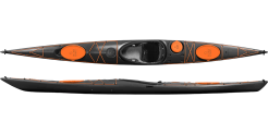 The Design Kayaks Endless Sea Kayak shown in the Grey colour
