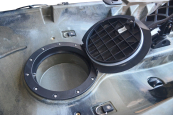 Enigma Cruise Angler has a central storage hatch