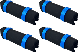 4 pack of short bar wraps for transporting watercraft