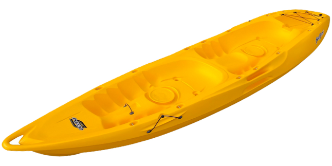 rental specification feelfree tandem sit on top in yellow