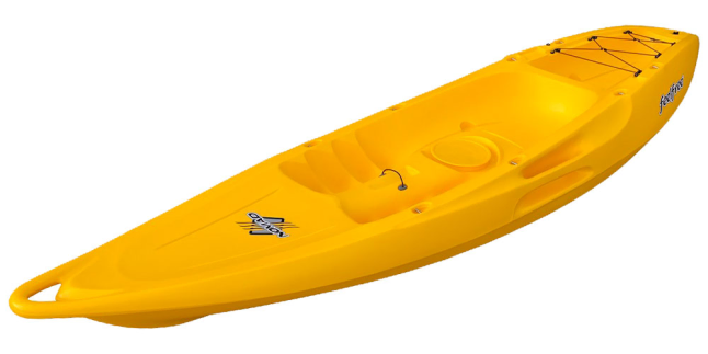 rental specification feelfree nomad one person sit on top in yellow
