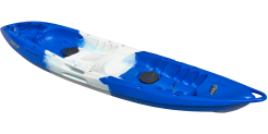 Feelfree kayaks tanem blue and white plastic sit on top