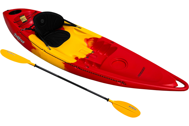 Feelfree Roamer 1 Single Sit On Top Kayak Deluxe Package Deal Including Seat And Paddle