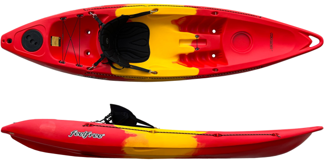 The Feelfree Roamer 1 solo sit-on-top kayaks for general purpose paddling