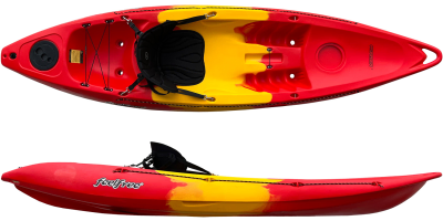 The Feelfree Roamer 1 solo sit-on-top kayaks for general purpose paddling