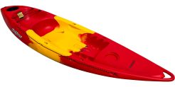The Feelfree Roamer 1 kayak in the Red/Yellow/Red colour