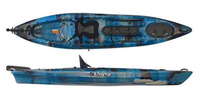 Enigma Kayaks Fishing Pro 12 Fishing Sit On Top Kayak Cheap Angling Package