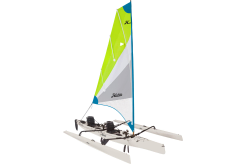 Hobie Tandem Island with sail in grey