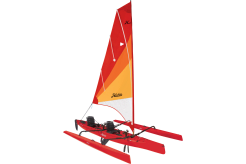 Hobie Tandem Kayak with Sail - Red