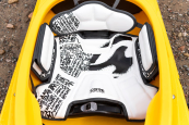 adjustable whiteout seating in the wavesport hydra