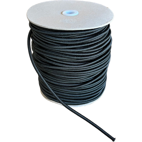 Elasticated rop on a spool for kayak use