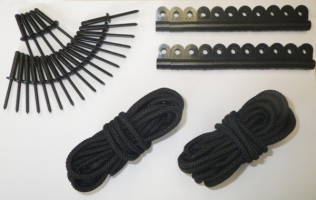 RUK Sport Open Canoe Lashing Kit For Buoyancy Bags Or Blocks