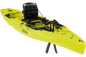 Hobie Mirage Outback Pedal Kayak shown in the Seagrass Green colour