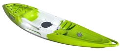 feelfree nomad sport with built in wheel in lime/white/lime colour