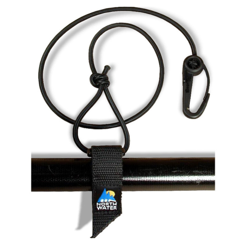 Sea kayaking paddle leashes