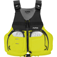 The NRS Odyssey buoyancy aid in the Citrus colour