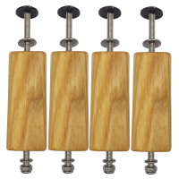 oiled wooden haning dowels for canoe seats