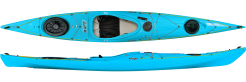 The P&H Virgo Sea Kayak shown in the Tahoe Blue colour