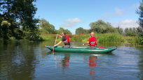 Gumotex Palava Inflatable Canoe on a local river in the UK