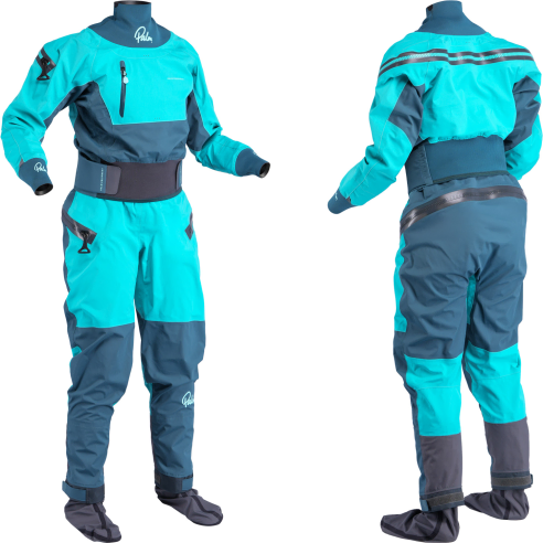 The Palm Atom Womens Suit in the Ceramic/Pine colour