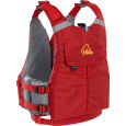The Palm Hydro PFD features a large rear hydration pocket
