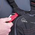 The Palm Riff 2.0 has a handy knife sheath pocket