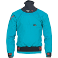 blue midweight dry cag for whitewater paddling