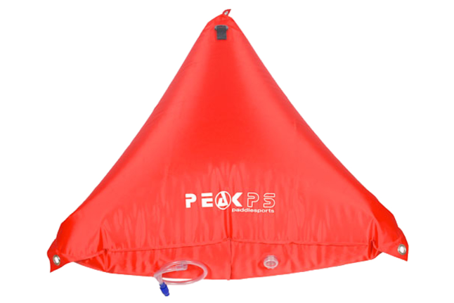 Canoe airbags inflatable for open canoes (red)