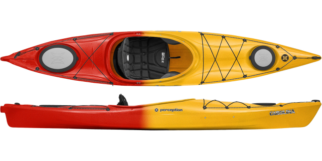 The Perception Carolina 12 Kayak in the Sunset colour