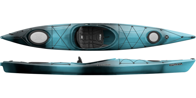 The Perception Carolina 14 kayak in the Dapper colour
