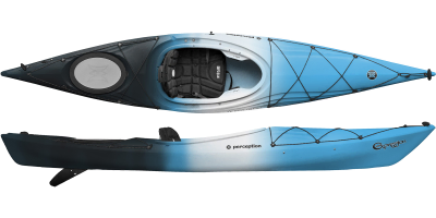 blue blended perception kayaks expression 11 short touring kayak