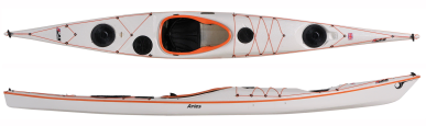 P&H Aries Composite Sea Kayak Playful with strong bow rocker
